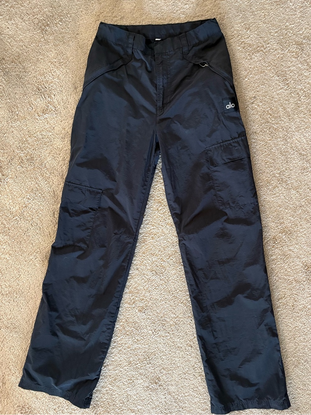 ALO Yoga Black Utility Cargo Trousers